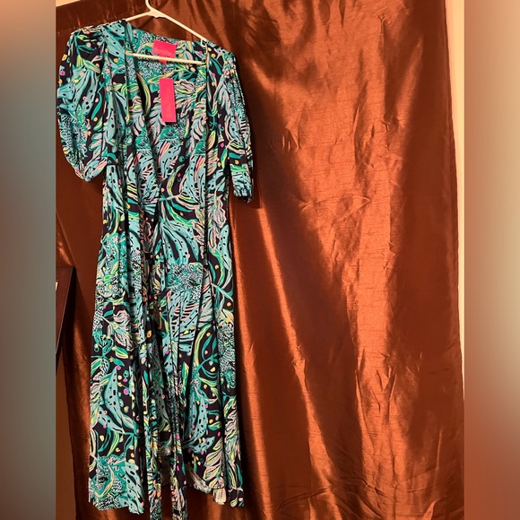 NWT Size 12 Juney elbow sleeve midi Lilly Pulitzer dress - Picture 3 of 5